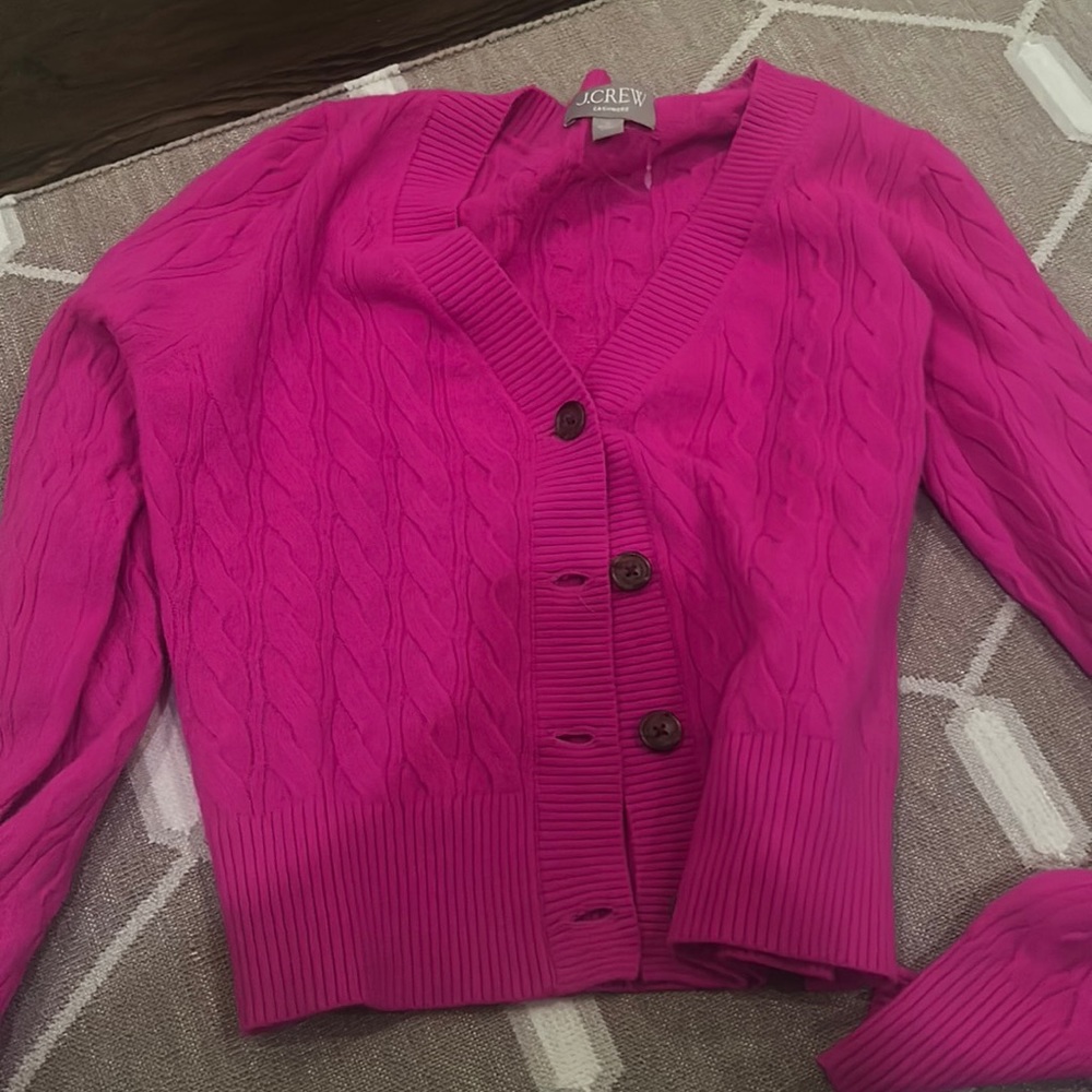Never worn J Crew pink sweater